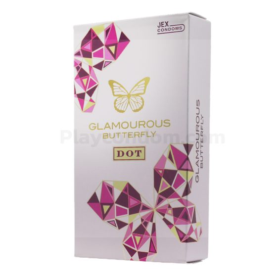 Jex Glamourous Butterfly Dot Type 1 กล่อง (8 ชิ้น)