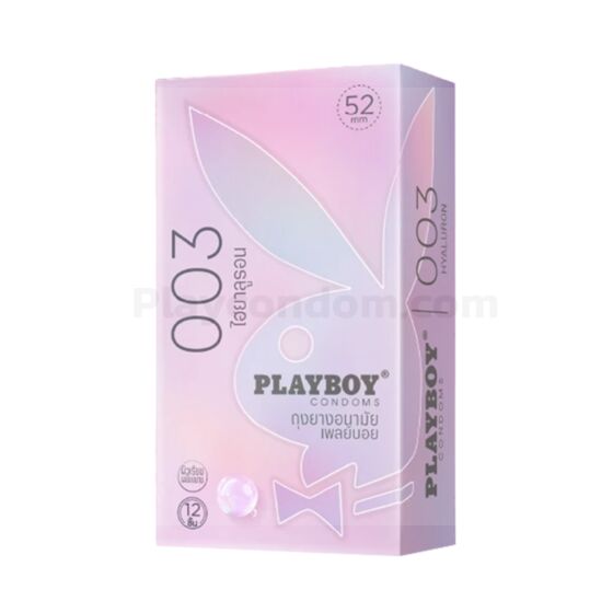 Playboy 003 Hyaluron 1 กล่อง แบบ 12 ชิ้น