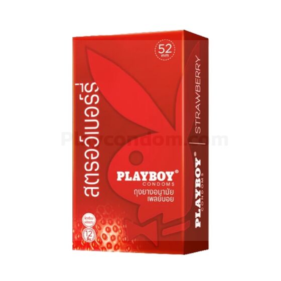 Playboy Strawberry 1 กล่อง แบบ 12 ชิ้น