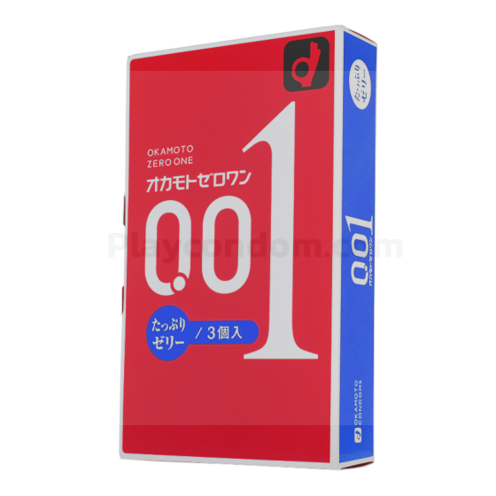 Okamoto 0.01 Zero One plenty jelly 1 กล่อง (3 ชิ้น)