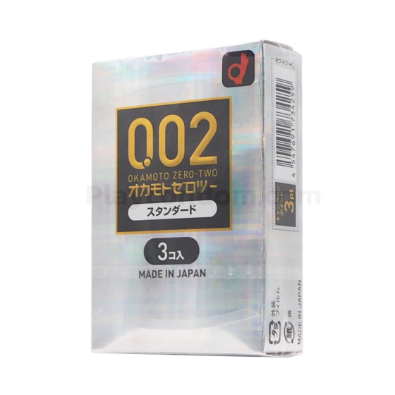 Okamoto Zero Zero Two Standard 1 กล่อง (3 ชิ้น) 