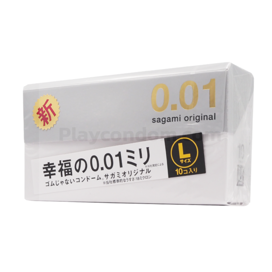 Sagami Original 0.01 L-Size 1 กล่อง (10 ชิ้น) ขนาดใหญ่