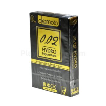 Okamoto 0.02 HYDRO Polyurethane 1 กล่องเล็ก (3 ชิ้น)
